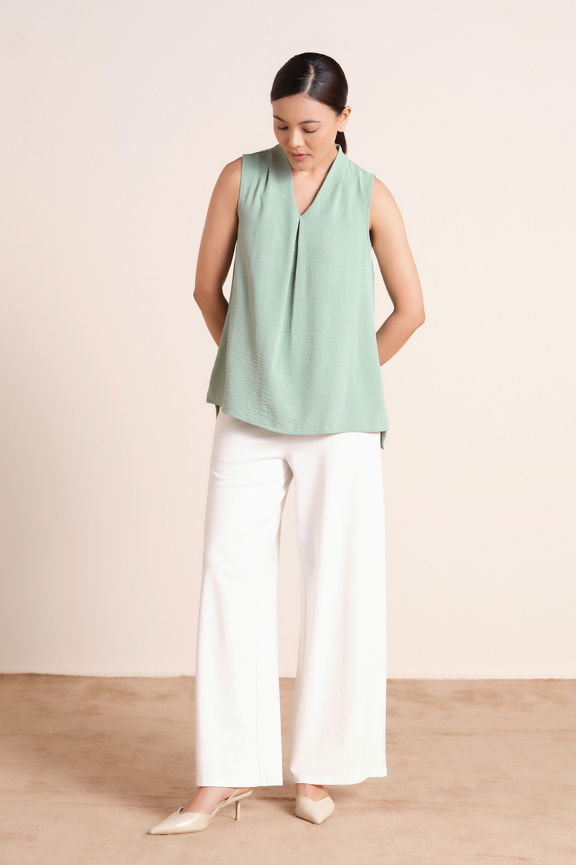 Elodie Sage Top, Sage Green, image 3